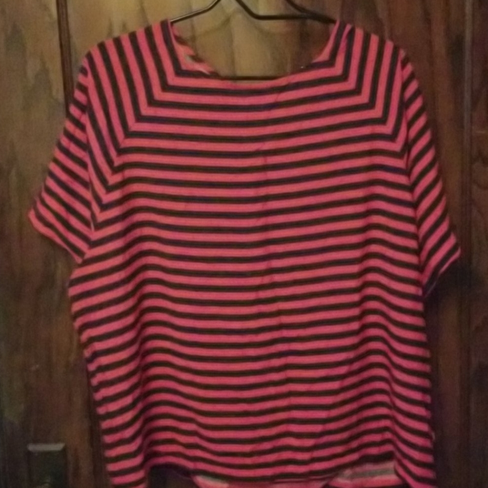 Blue and Red Striped Levi's Top